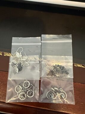 Silver Leaf Dangle & Hoop Earring Set - Silver-Tone Women’s Earrings